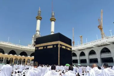 Prophets Mosque Building in Medina, Saudi Arabia